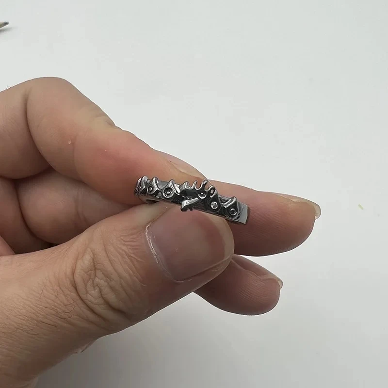 Os Sete Pecados Mortais Anime Dragon Ring para Homens, Nanatsu No Taizai, Cosplay Unisex, Acessórios de Jóias Ajustáveis