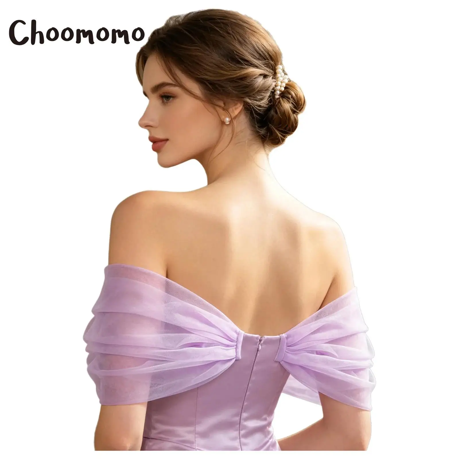 Women 1 Pair Detachable Ruched Tulle Puff Sleeves Bridal Wedding Sleeves Accessorie for Birthday Formal Party Evening Dress Gown