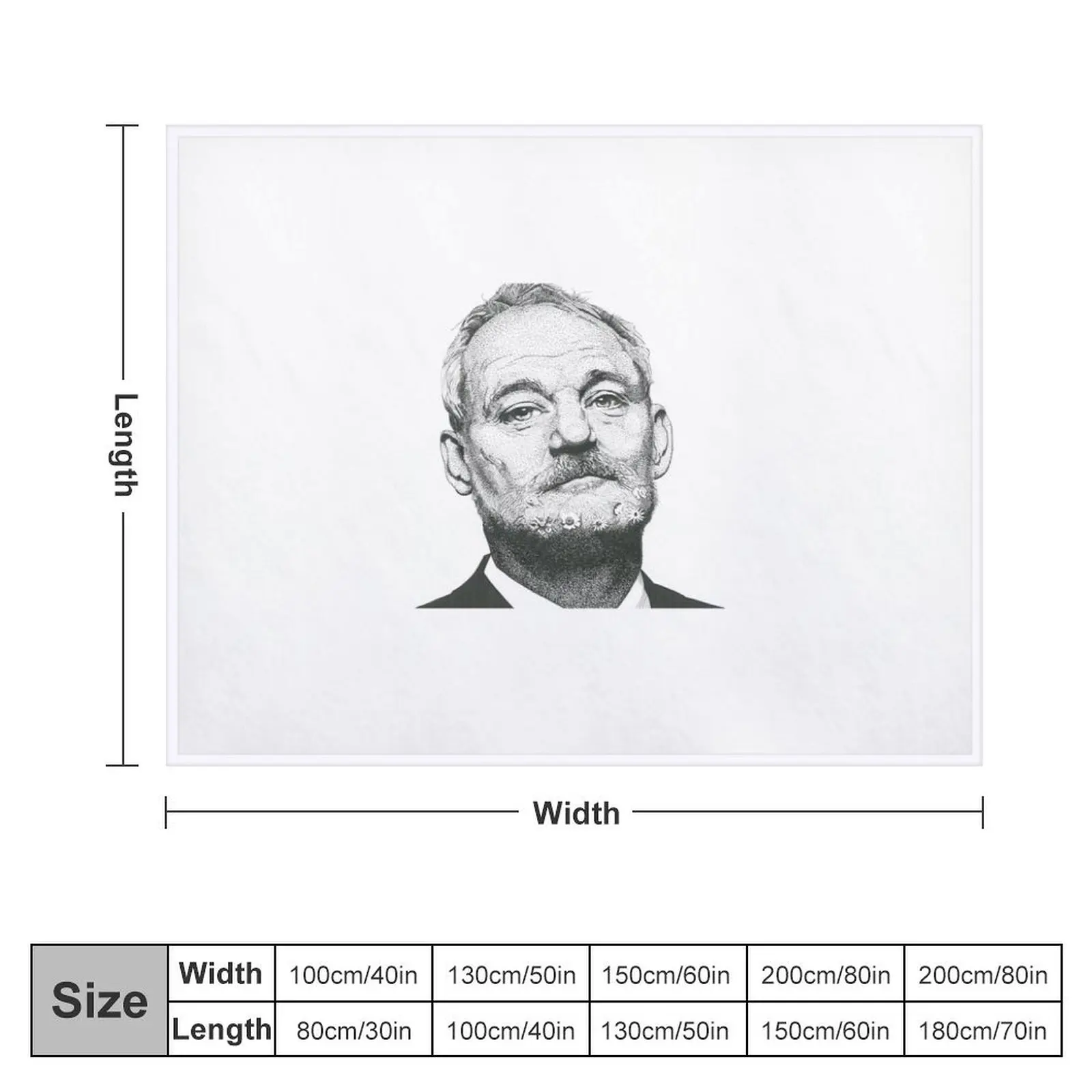 Bill Murray Throw Blanket Picnic Sleeping Bag Nap Blankets