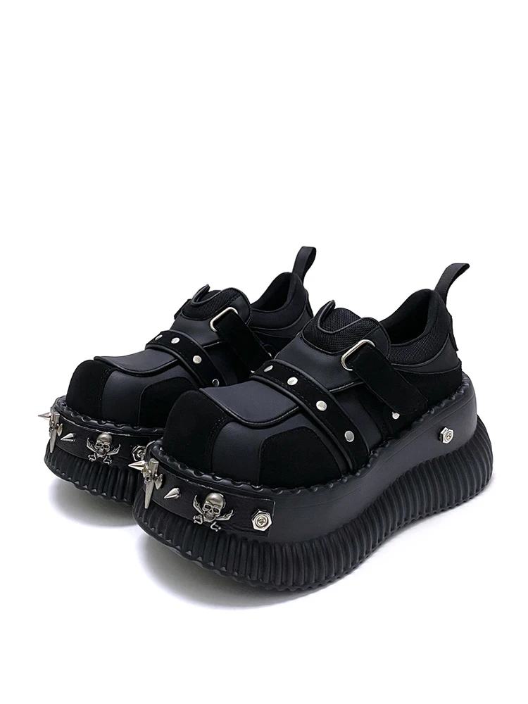 

Original Metal Heel Thick Bottom Women's Shoes 2025 New Style Platform Slip-On Casual Fashion Single Shoes