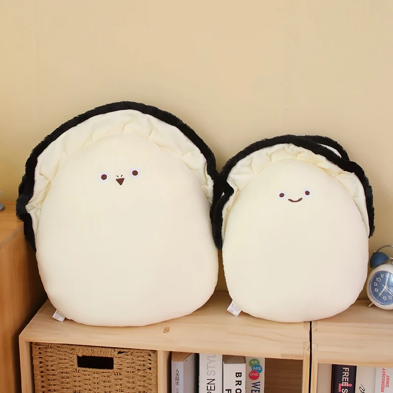 30/40/50CM Cute Soft White Oyster Plush Pillow Doll Comfortable Napping Pillow Home Decor Decorative Cushion for Sofa