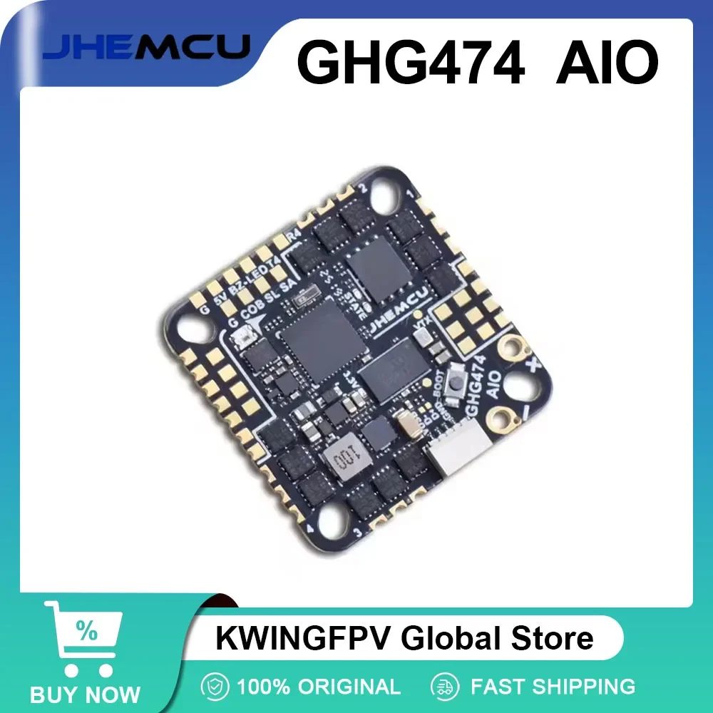 

JHEMCU GHG474AIO G474 AIO Brushless Flight Control 40A 2-6S F4 FC for Toothpick Traversal Machine FPV Drone Accessories