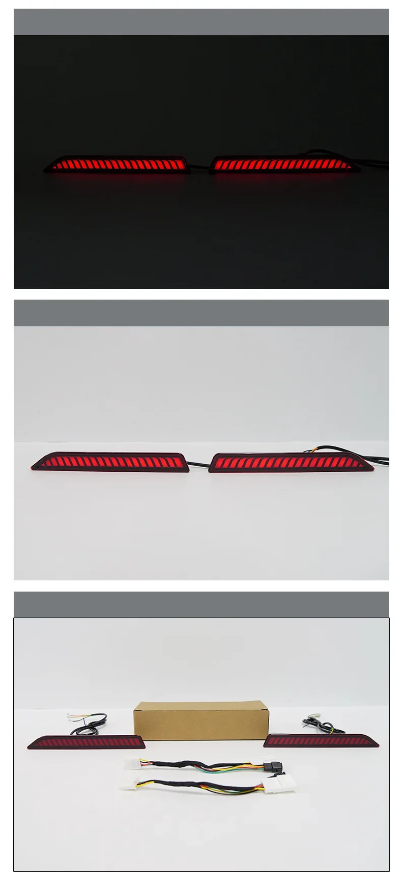 For Toyota RAV4 2026 Car Led Rear Bumper Light Reflector DRL Dynamic Turn Signal Driving Brake Light Rear Fog Lamp Modification detail image 6