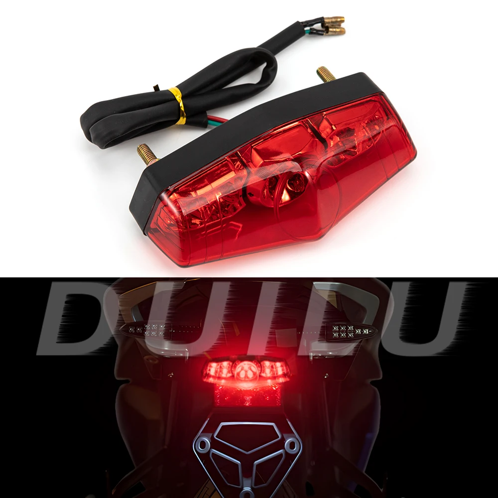 

Motorcycle Taillight Rear Brake Light Waterproof Tail Light Lamp For ATV Pit Dirt Bike Accessories Parts