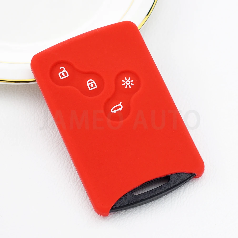 4-Tasten-TPU-Autoschlüsselabdeckung, Fernschlüsselgehäuse für Renault Laguna Koleos Megane Fob Smart Card Key Case – Detail 8
