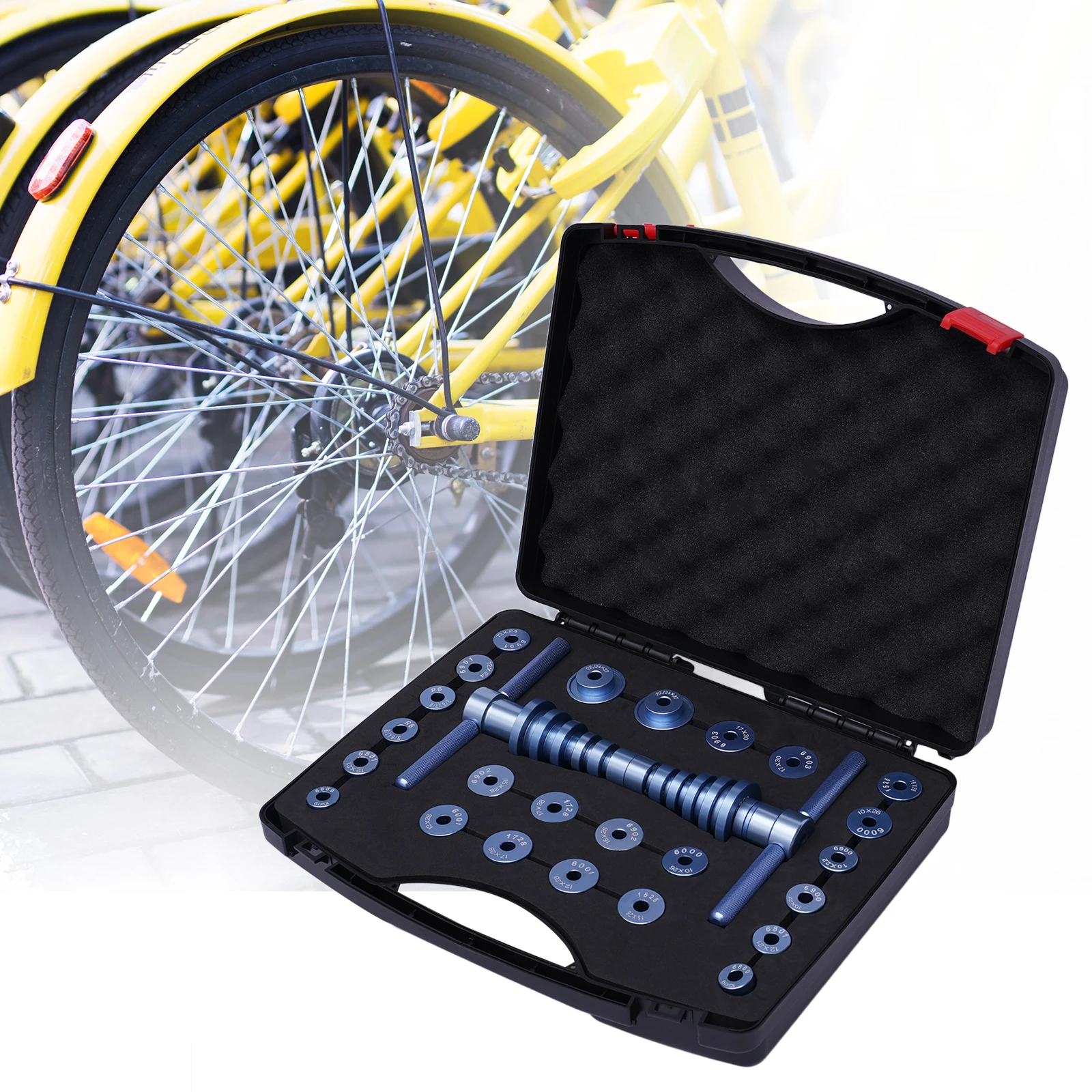 

Bicycle Bearing Press Set, Drift Bike Tool Kit Set, Turning Point for Wheels Hub Universal Cycle Bearing Press Set