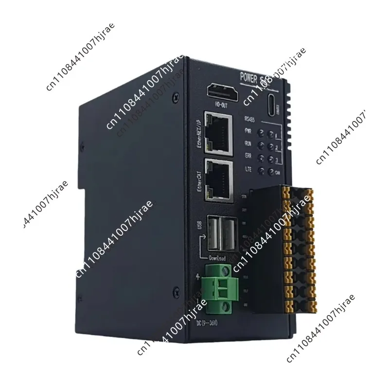 Industrial Edge Controller Rockchip Quad-Core IoT 4G LTE Gateway, CAN RS232 RS485,Ubuntu 24.04 Linux Mini PC IoT ControlComputer