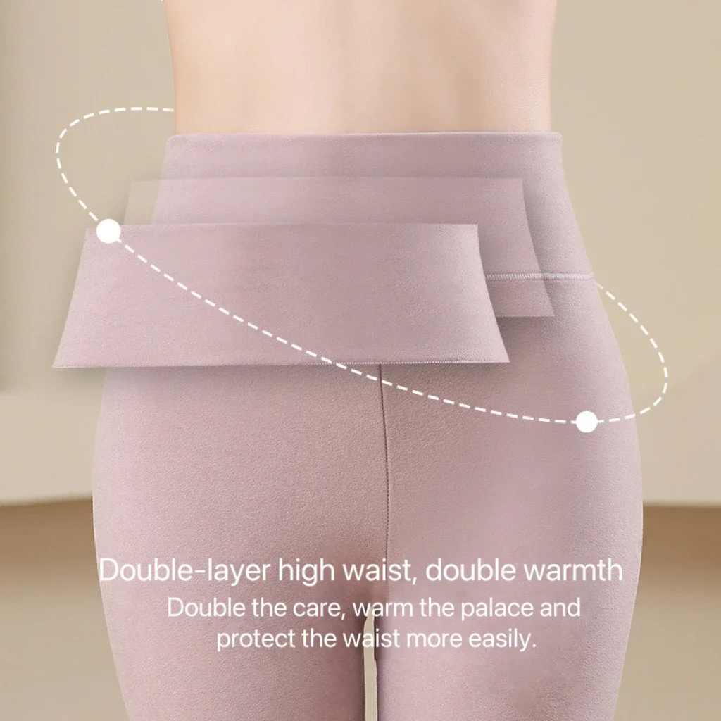 1Set Women\'s Thermal Underwear Set Seamless Thick Double Layer Warm Lingerie Winter Long Sleeve Bottoming Thermal Clothing Sets