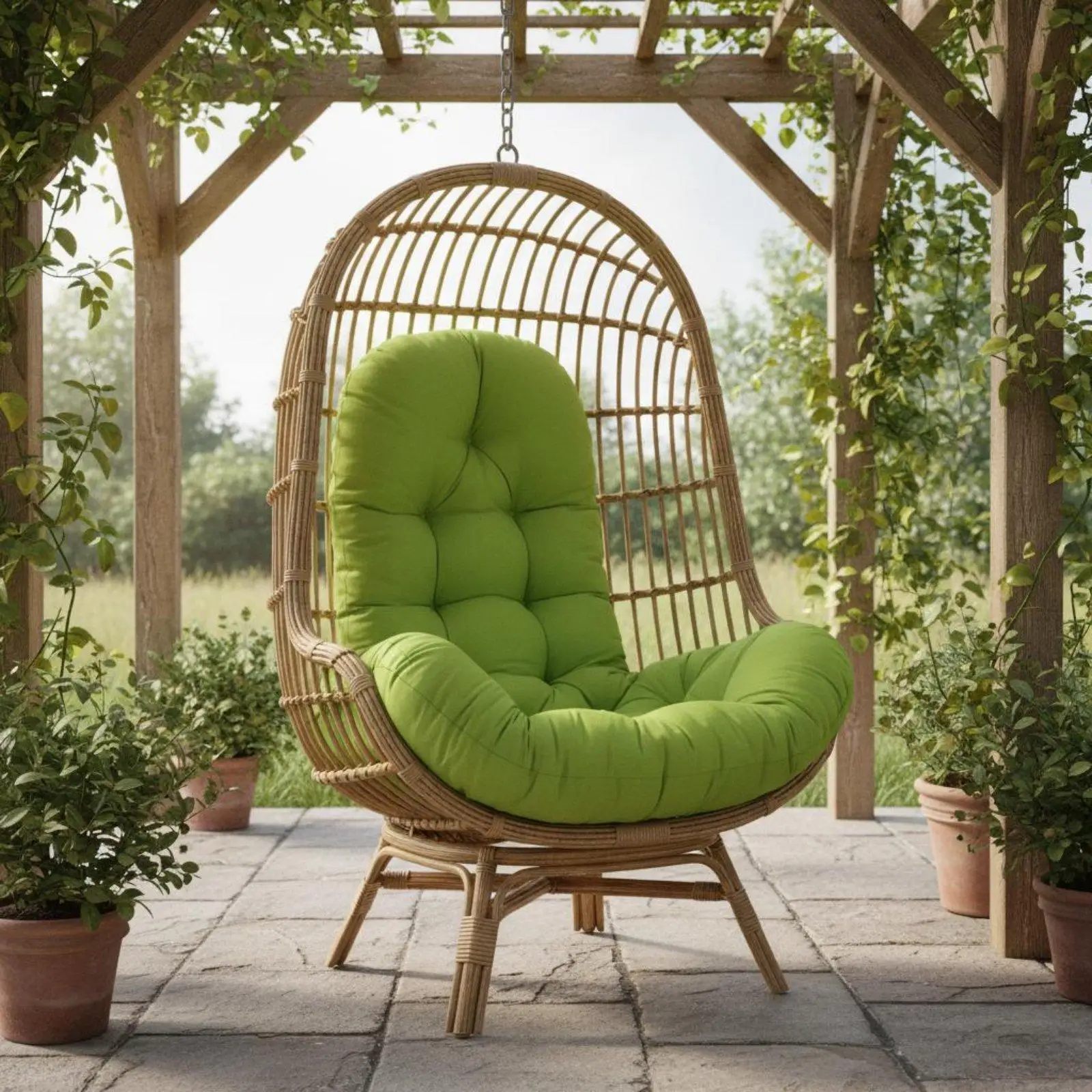 Swing Seat Pad Supportive Soft Outdoor Lounger Egg Chair Cushion Decorative Seat Pad for Patio Garden Home Balcony
