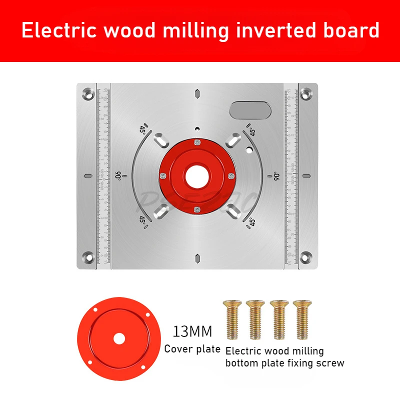 Board Woodworking Carving Machine Slotting and Multifunctional Hole Trimming Machine High Power Electric Wood Milling Inverted