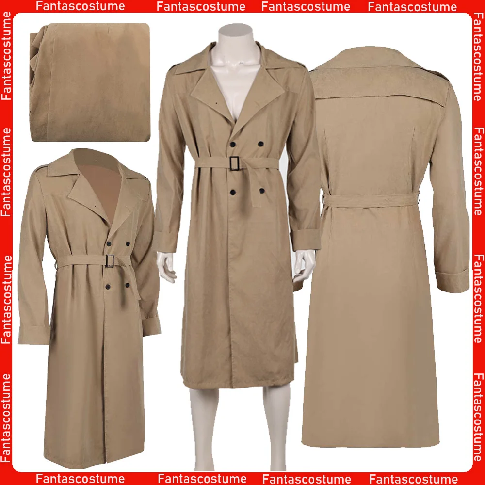

The Thing Cosplay Costume Fantastic Roleplay Four Adult Men Brown Coat Male Halloween Carnival Disguise Party Clothing Suit