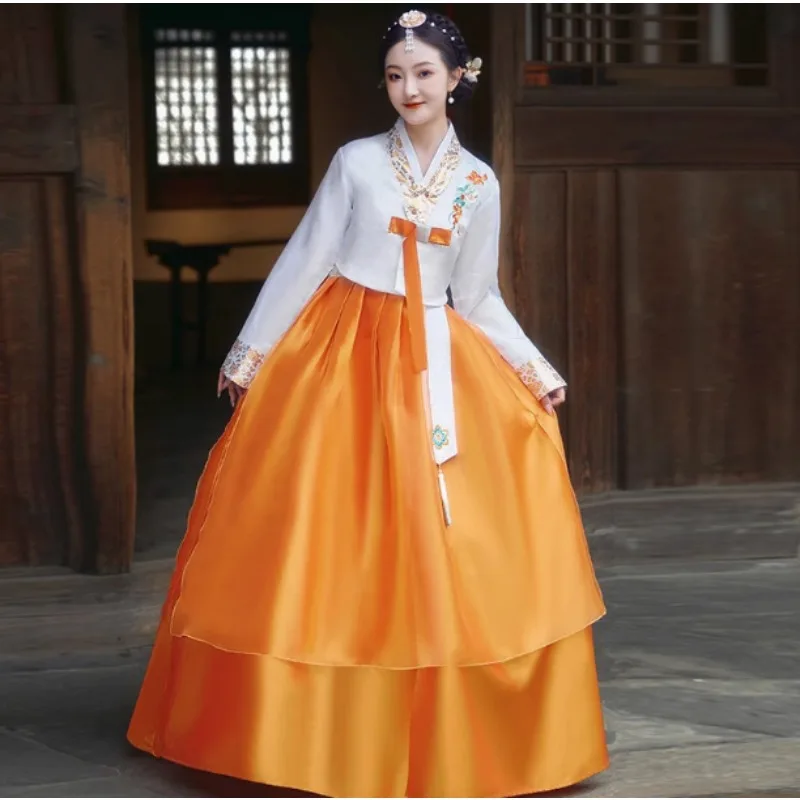 Hanbok Classical Dance Performance Suit Dress Ethnic Korean Princess Dress
