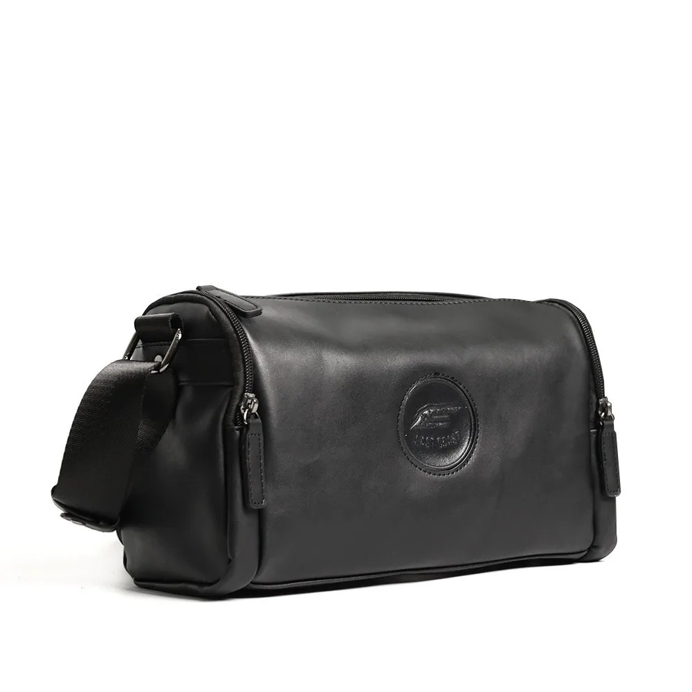 Modische Herren-Umhängetasche, neues Design, fassförmige Umhängetasche für Herren, große Kapazität, Schultertasche aus weichem Leder, Herren-Umhängetasche. – Detail 6