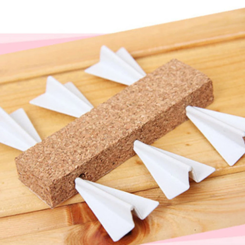 

12 Pcs Paper Airplane Thumbtacks Creative Design Extra Large Pins Map Accessories Delicate Compact Storage Safe Long Use