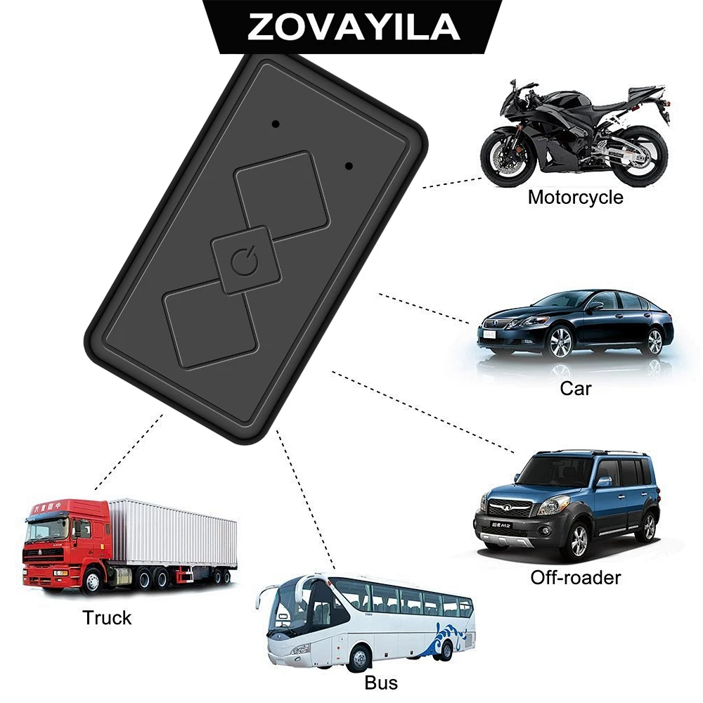 Localizzatore GPS per auto, localizzatore antifurto, posizionamento remoto satellitare per veicoli 4G, registratore per alpinismo all'aperto, mini localizzatore GPS