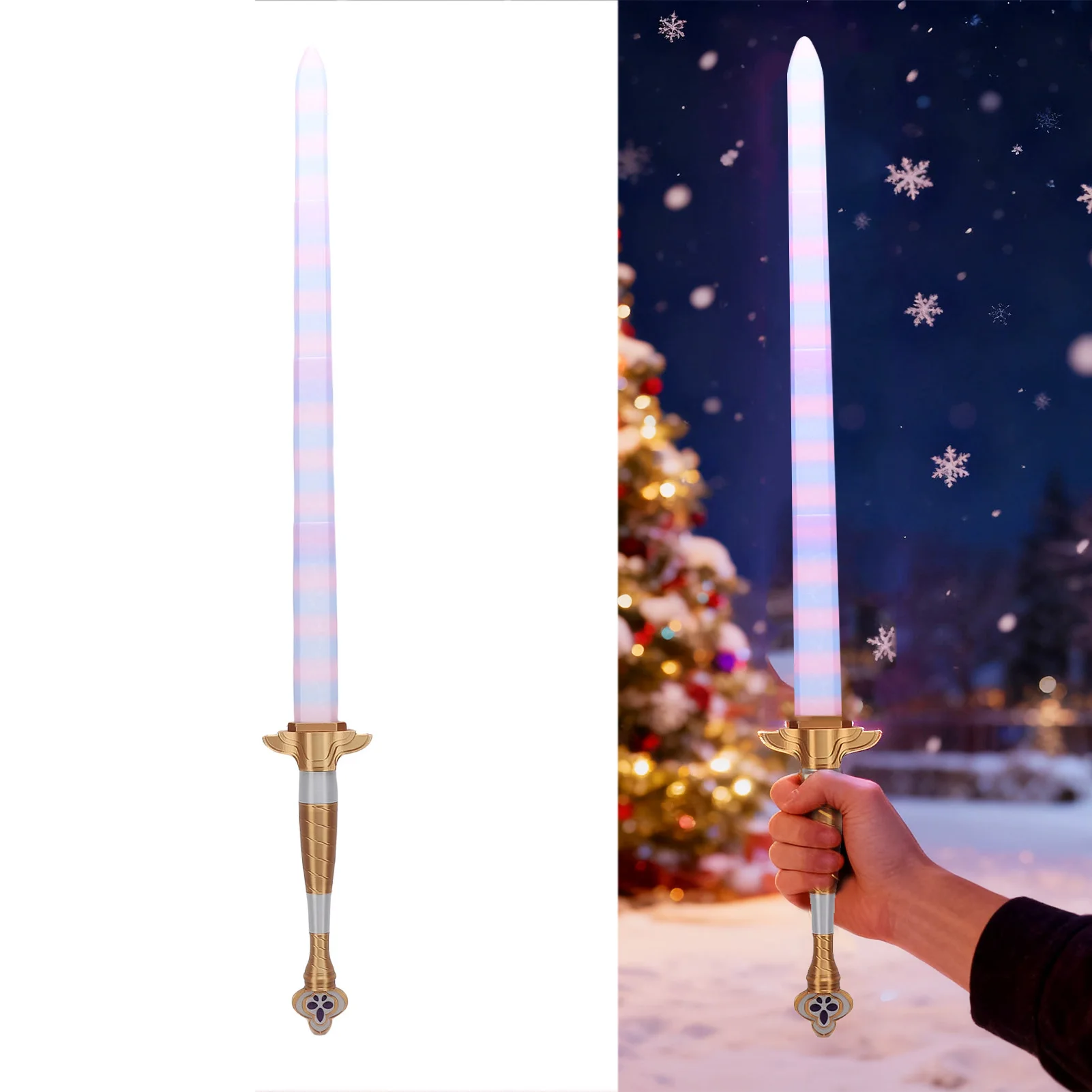 

3D Printed Sword Retractable Colorful Cosplay Sword Festival Costume Accessory for Role Playing