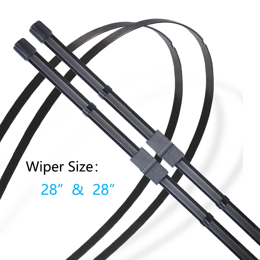 For Volkswagen VW Touran 1T1 MK1 2003~2015 Front Rear Window Wiper Blade Brushes Rubber Windscreen Windshield Auto Accessories