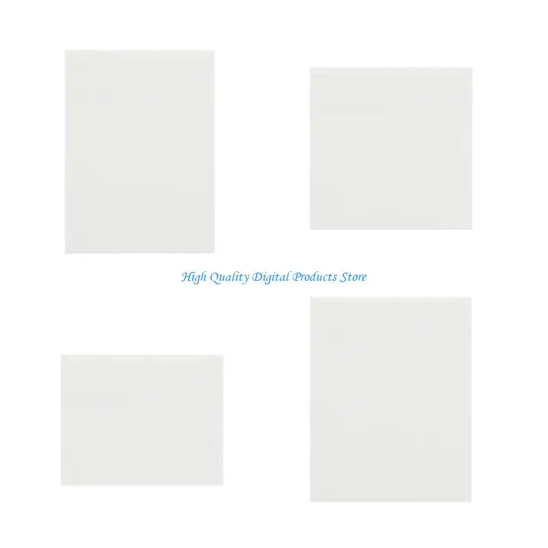 U2JE 2 Pcs/Set Transparent Sticky Note Waterproof Sticky Note Memo Pad for Students