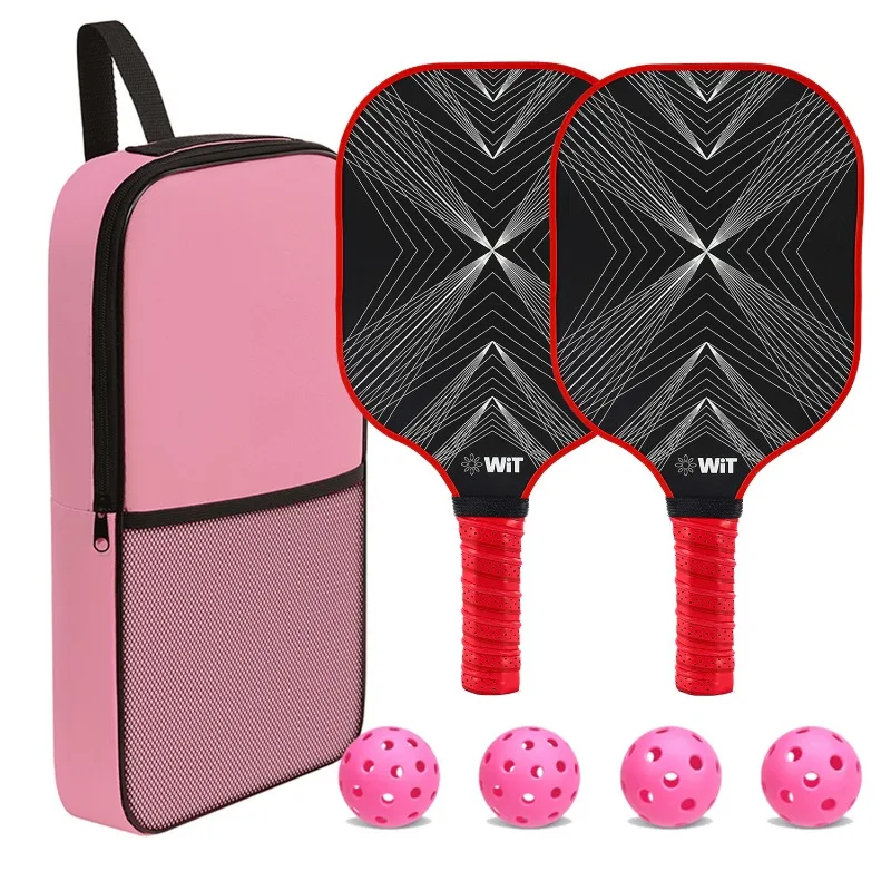 

High-Performance Pickleball Paddle Fiberglass&Polyester Fiber Reinforced Honeycomb Core Professional-Grade Outdoor Sports Racket