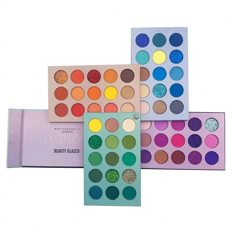 

60 Color Beauty Glazed Eyeshadow Palette Colorful Pallet Glitter Highlighter Shimmer Make Up Pigment Matte Eye Shadow Pallete