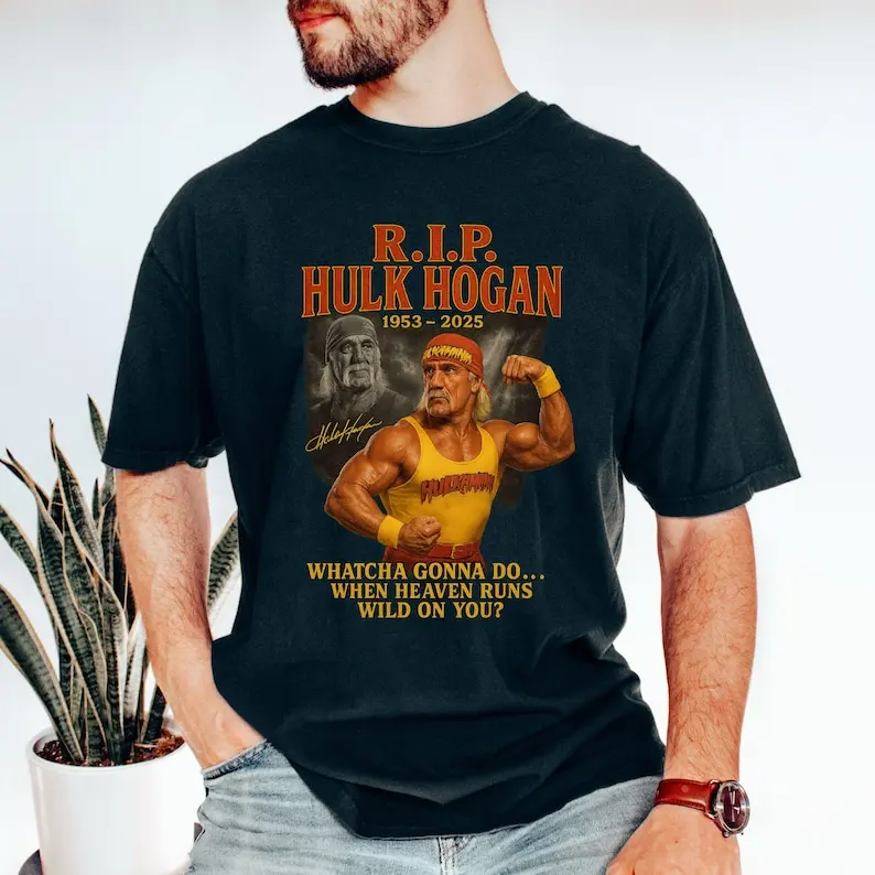 

Comfort Hulk Hogan RIP Shirt Hulk Hogan Tribute Shirts Rest In Power Brother Hulkamania t-Shirt