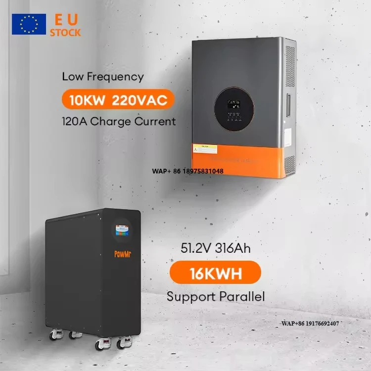 

EU Stock Home Energy Storage System with 10KW 48Vdc 230Vac Solar Inverter and 15KWh 51.2V Energy Storage Battery