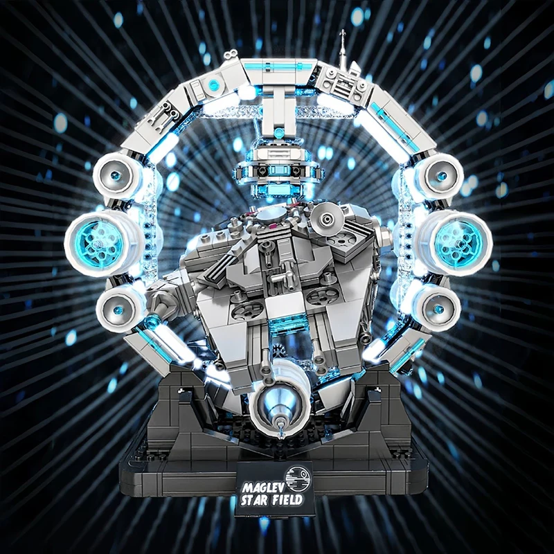 MOC ستار خطة الصقر سفينة الفضاء اللبنات نموذج لتقوم بها بنفسك مجموعات الالعاب للبنين والكبار غرفة باردة ديكور فكرة هدية الكريسماس