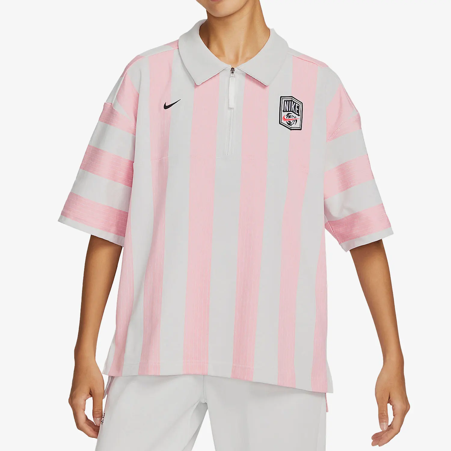 

Nike Official Genuine 2023 Summer New Women's Sport Collar Short Sleeve FQ0701-122