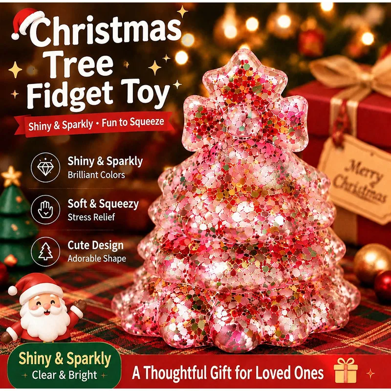 2026 New Christmas Tree Shaped Toy - Filled With Maltose, Stress Relieving, Slow Rebound & Soft Christmas Gifts