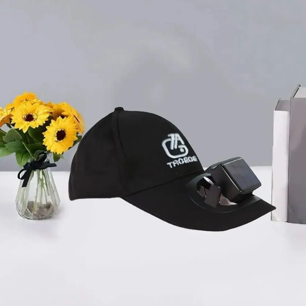 Ventilador de carga USB, sombrero para el sol con ventilador de refrigeración, ventilador de carga Solar, gorra de béisbol, protección solar, gorra de protección solar de viento fuerte para exteriores