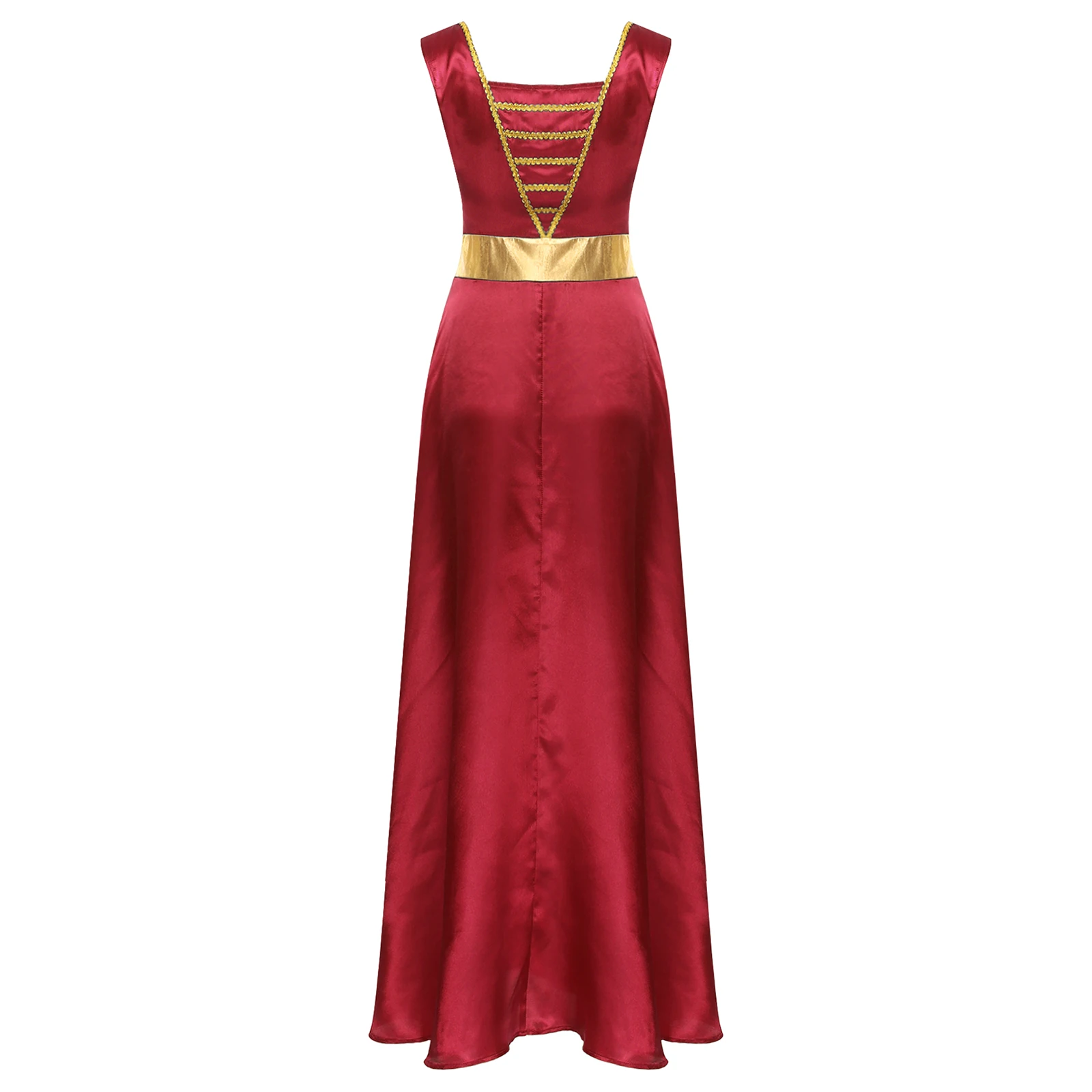 Frauen Metallic Kreuz Liturgische Lob Tanz Kleid Kirche Chor Anbetung Kostüm Rüschen Overlay Ärmelloses Maxi Kleid Tanz Robe
