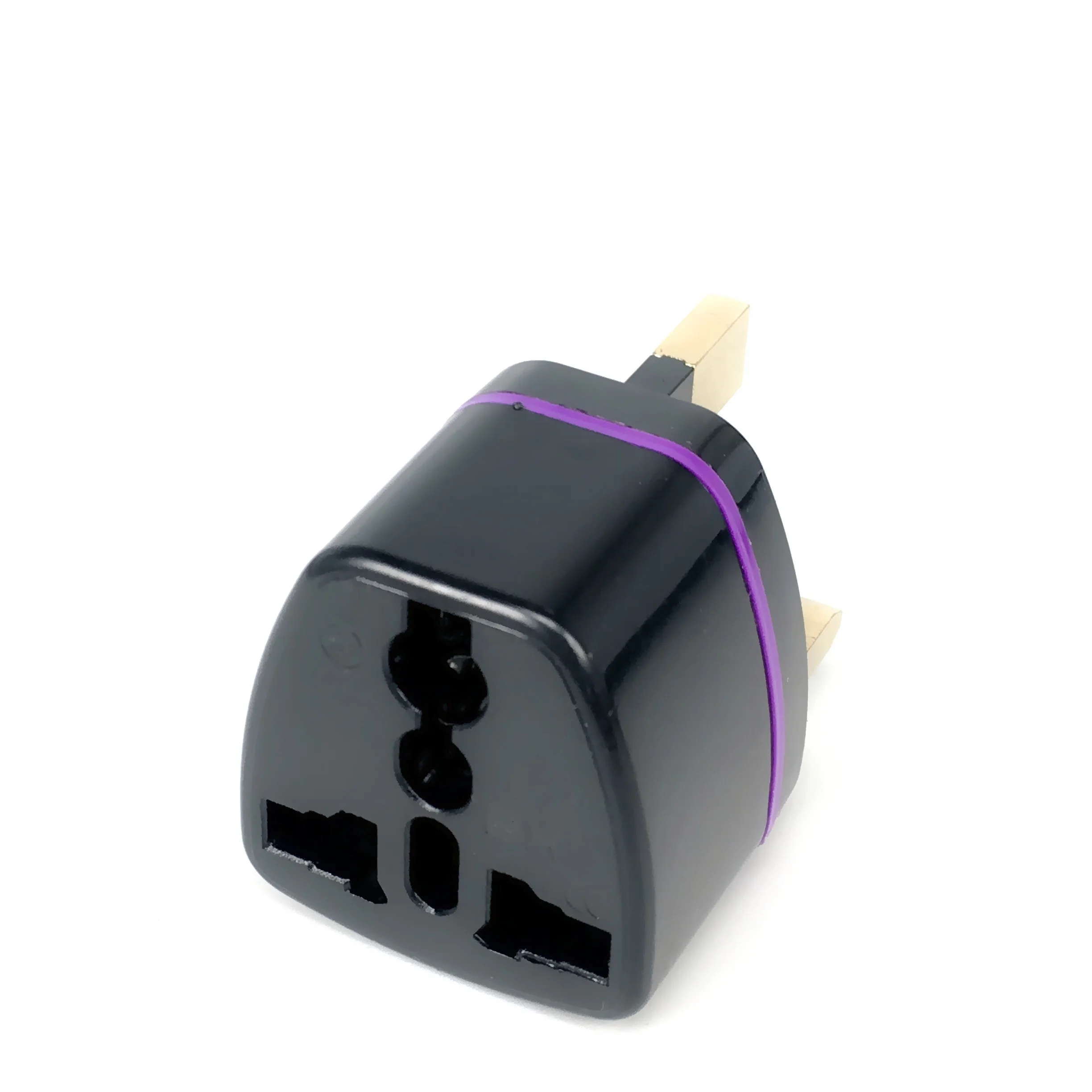 2pcs/1pc Universal UK Travel Adapter for US EU AU UK,Pure Copper 3-Pin, Compatible with Germany France Italy Malaysia Singapore.
