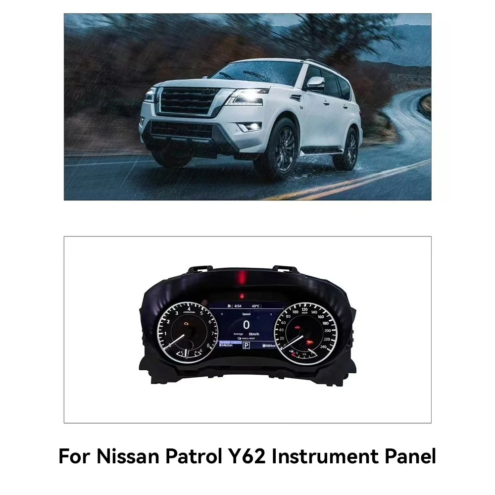 LCD Digital Cluster Dashboard Virtual Cockpit for Patrol LCD Instrument Panel Car Speed Meter Linux System