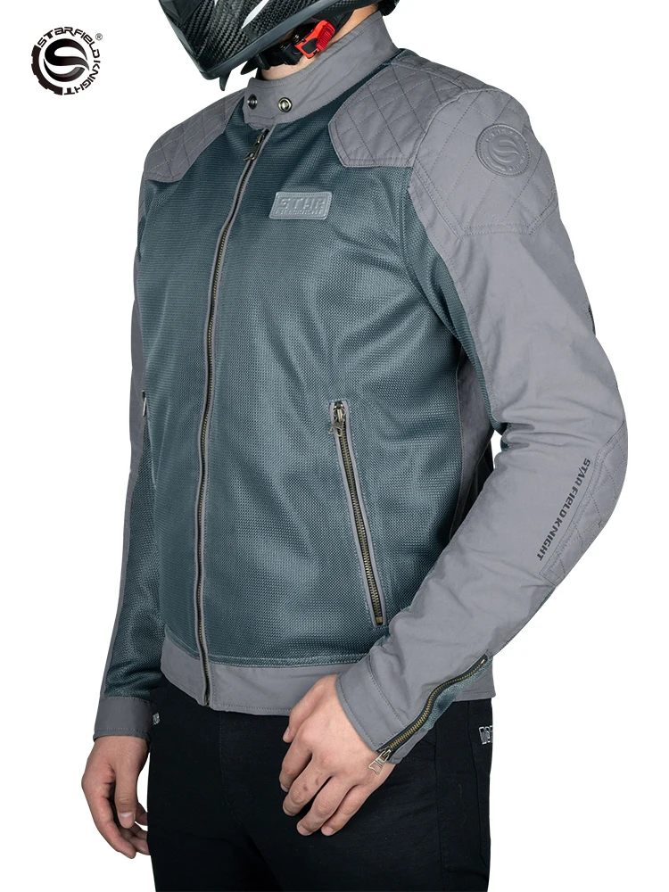 AliExpress star field knight Star Field Knight Motorcycle Cycling Jackets Men's Riding Clothes Summer Mesh Breathable With Protective Equipment Accessories