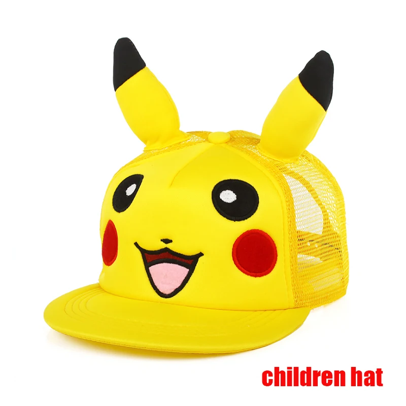 Anime Figuur Pokemon Baseball Cap Pikachu Hoed Verstelbare Pokemon Cosplay Hip Hop Cartoon Volwassen Hoeden Jongen Meisje Kinderen Verjaardagscadeautjes