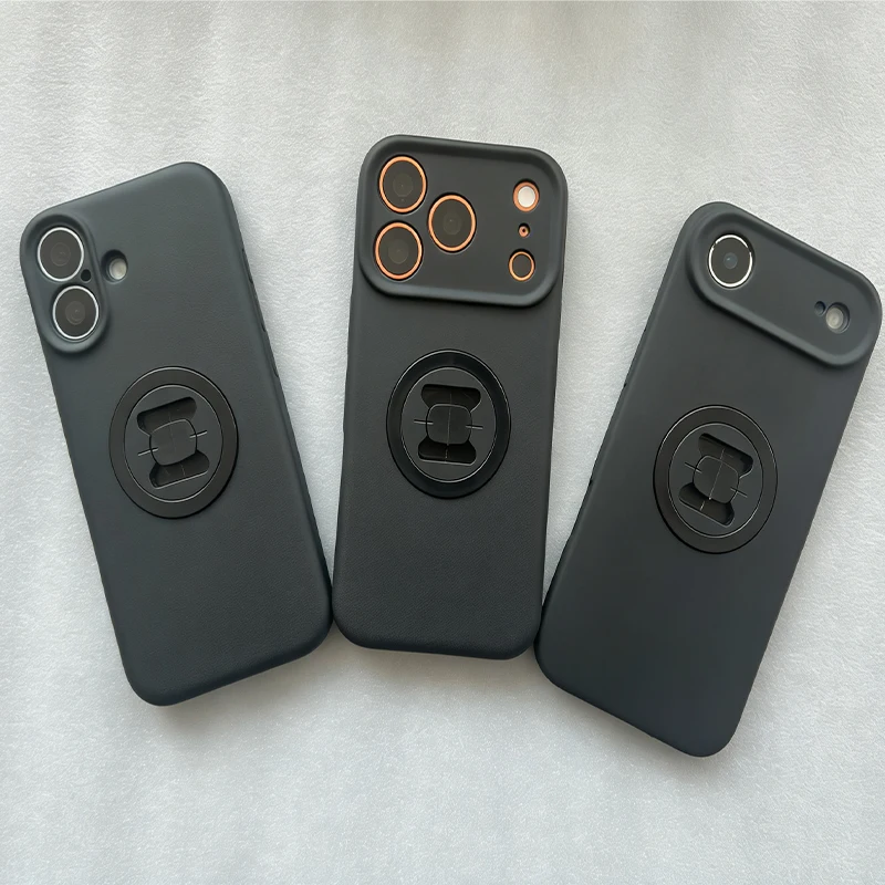 Uchwyt motocyklowy na telefon z etui ochronnym, obrotowy i mocowany, pasuje do etui na iPhone 17, 17 Pro, 17 Air i 17 Promax. — zdjęcie produktu 3