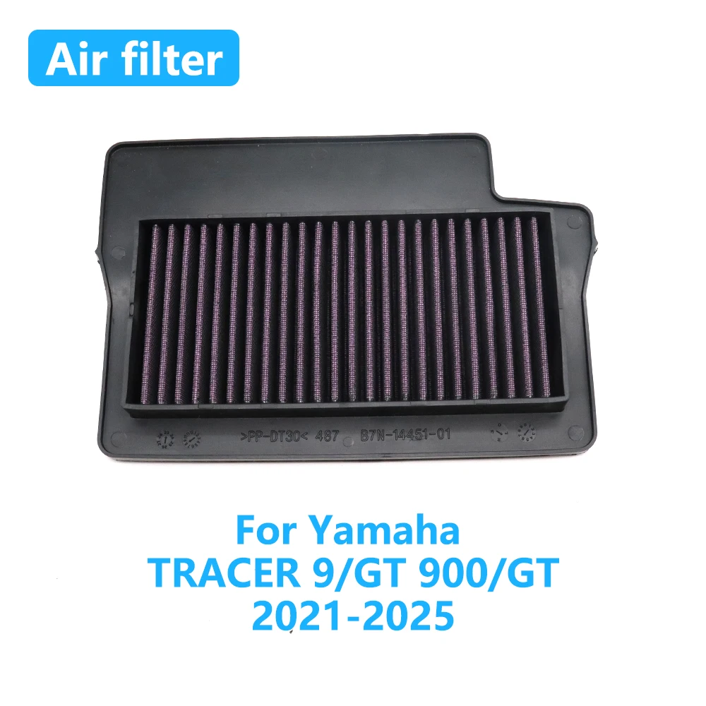 Motorcycle High Flow Air Filter For Yamaha Tracer 9 900 GT Tracer 9GT 900GT Tracer9 2021-2025 Intake Cleaner Accessories