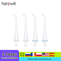 Fairywill Water Flossers Teeth Oral Irrigator Replacement Heads Toothbrush Heads Eco-Friendly Durable ABS Material for FW5020