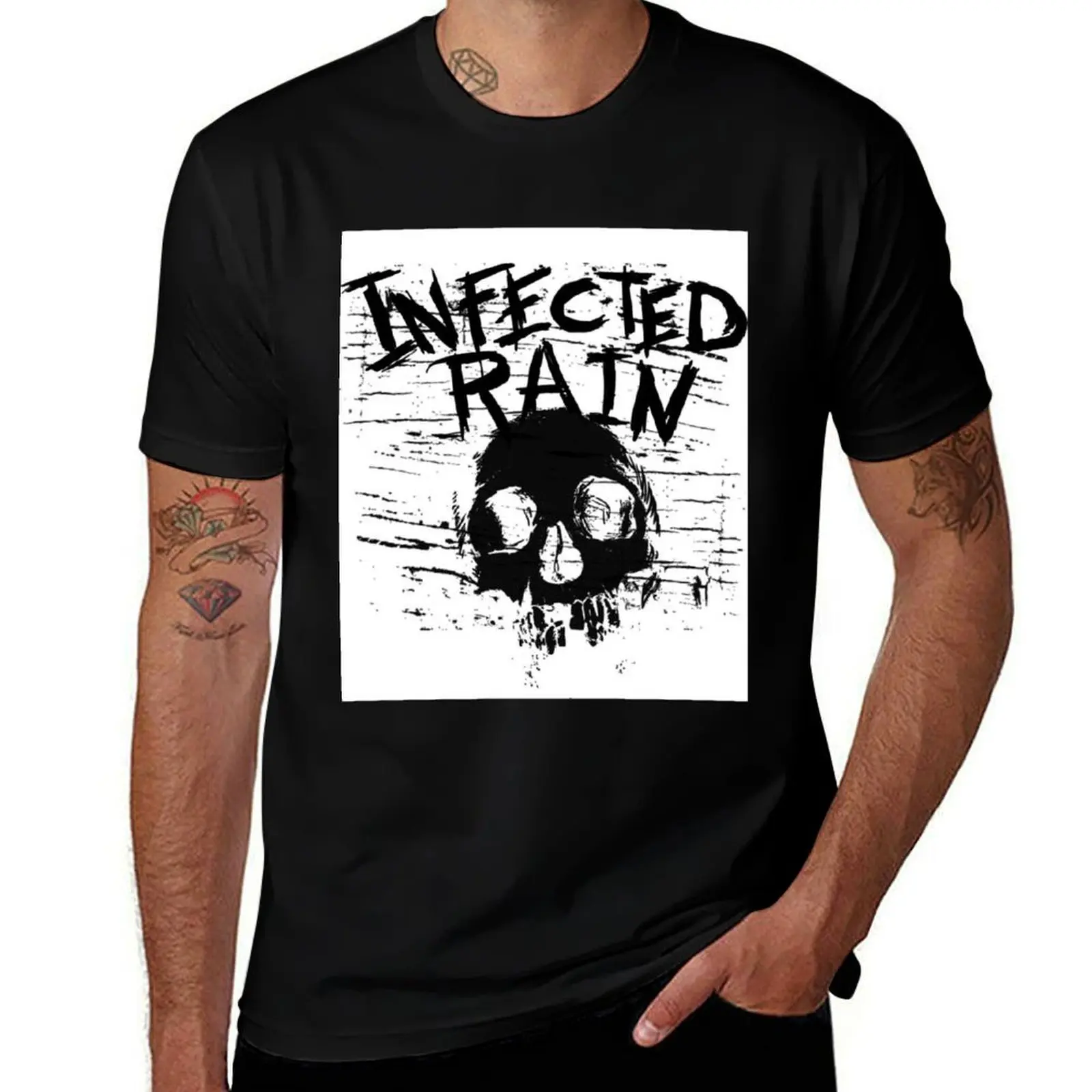 Infected Rain sksks T-Shirt man graphic t shirt T-Shirt