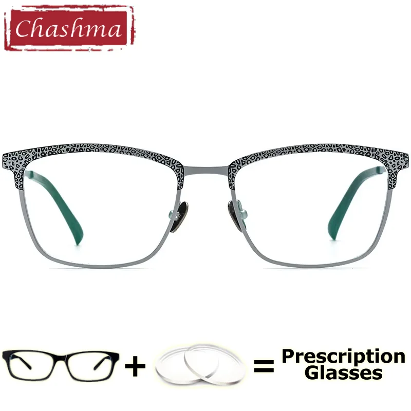 Chashma Pure Titanium Men Fashion Eyewear Prescription Glasses Brand Designer Rectagle Frames Women Eyeglasses