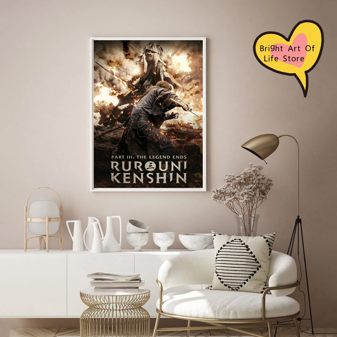 Rurouni Kenshin Part III The Legend Ends (2014) Movie Poster Cover Photo Print Canvas Wall Art Home Decor (Unframed)