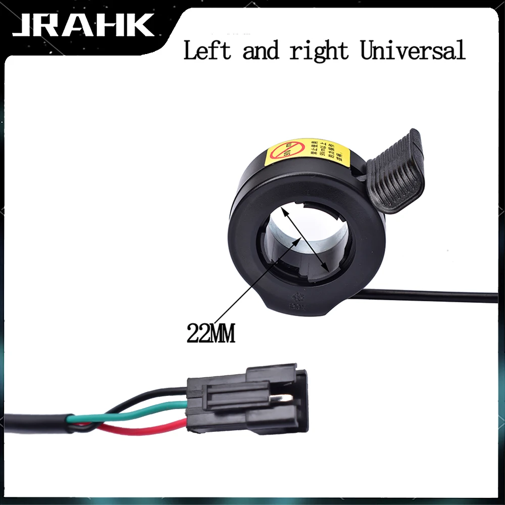 JRAHK Electric Scooter Control  Thumb Throttle Handlebar 108x 130x Speed Left Right Handle For E-bike AcceleratorThrottle Grip