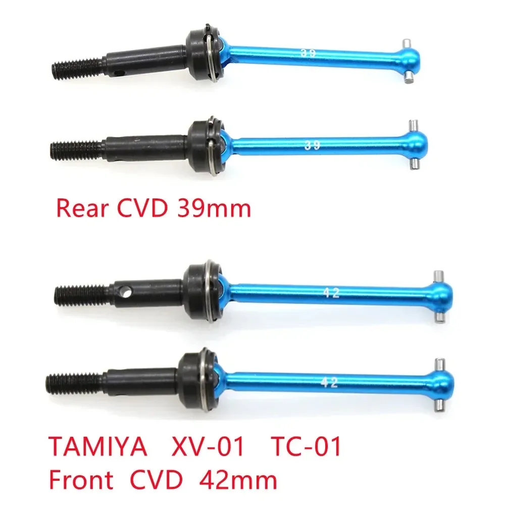 프론트 및 리어 드라이브 샤프트 CVD 54515 54516 42mm 39mm 타미야 XV-01 TC-01 XV01 TC01 1/10 RC 자동차 업그레이드 부품 액세서리