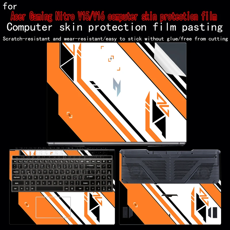 

For Acer Gaming Nitro V15/Nitro V16 Laptop Skin Mask Anv 15-51 Shell Protective Film SH16-73/74 Vinyl Custom Decal Film