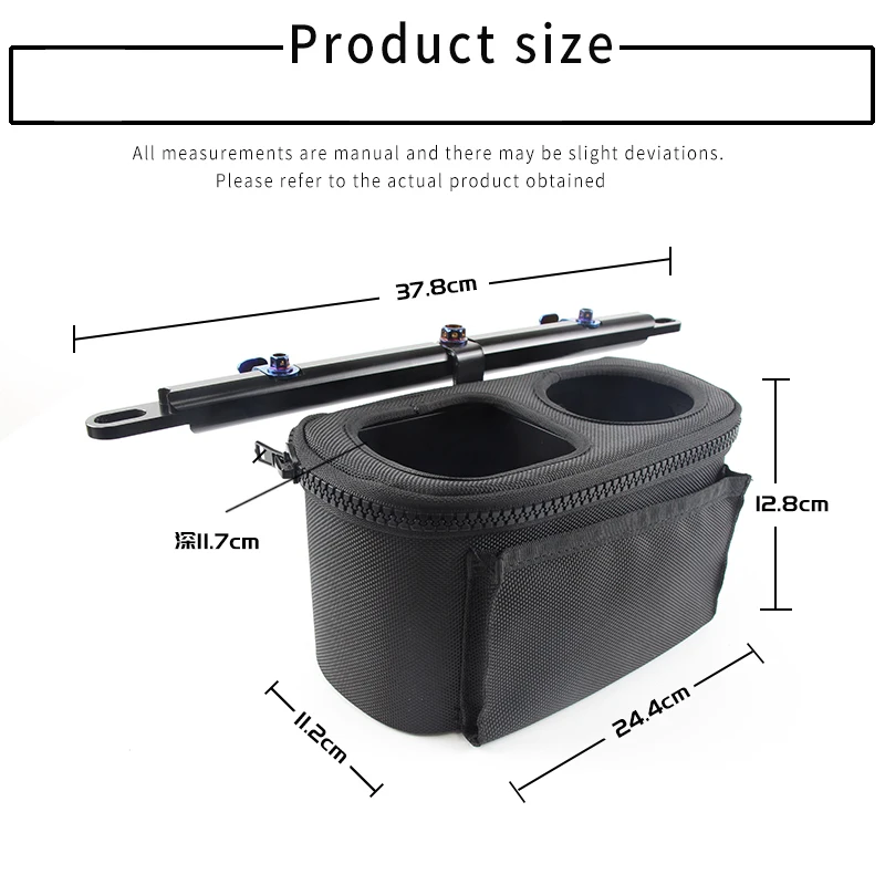 For Yamaha NMAX XMAX TMAX 300 250 155Motorcycle Handlebar Drinking Water Bottle Cage Cup Holder Scooter Cupmounts Storage Bag