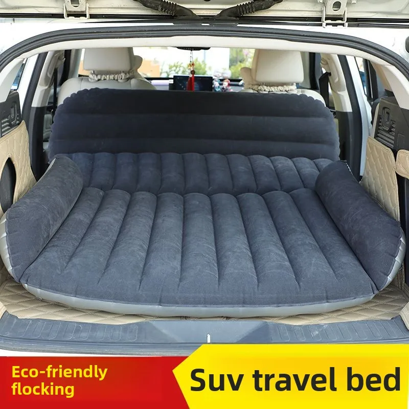 

Универсальный надувной матрас для внедорожников, многофункциональная надувная кровать для заднего сиденья и багажника, спальный коврик для путешествий на дорогах