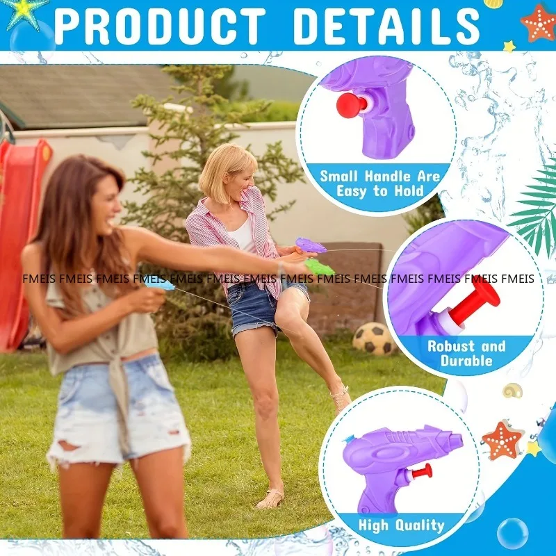 FMEIS 10/20pcs 수영장 목욕 여름 야외 여름 파티를위한 무작위 미니 플라스틱 물 슈터 물총 물 블래스터