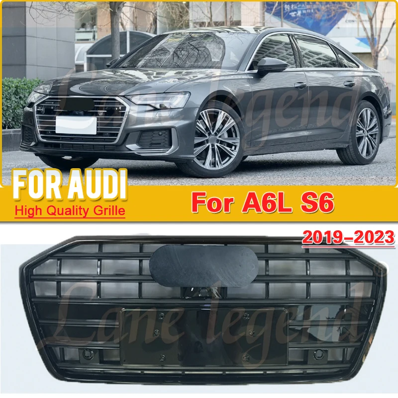 

Net Assembly Frame Decorations Auto Replacement for Audi A6 A6L 2019-2023 (Refit for S6 Style) with ACC modification