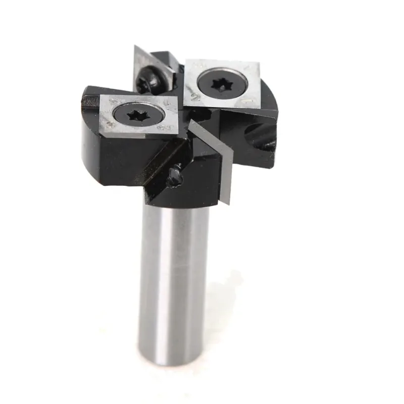 Rack mounted four blade T-shaped bottom cleaning knife, woodworking milling tool, replaceable and detachable 4-speed