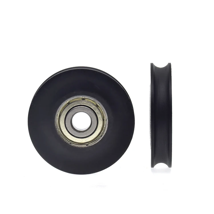 Plástico Envolvimento Roda De Nylon, U-Groove Roda Guia Da Rosca Roda, Janela Roda Acessórios, 6x35x7, r2.75, 1Pc